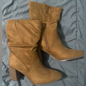 Tan boots